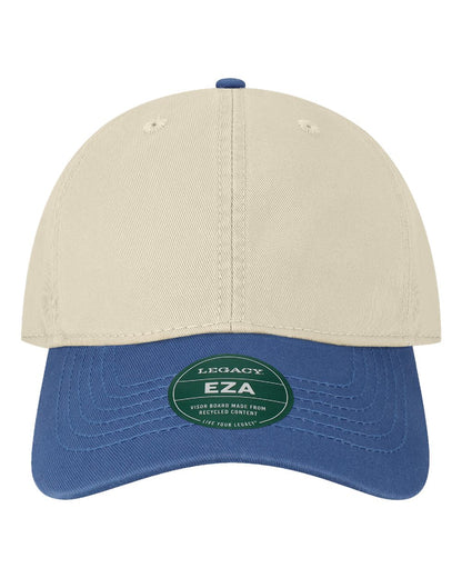 LEGACY Relaxed Twill Dad Hat EZA #color_Stone/ Royal Blue