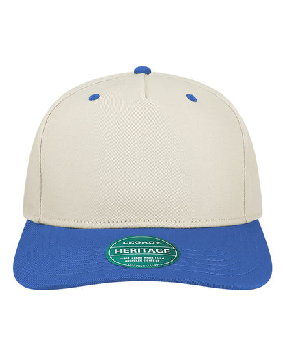 LEGACY Heritage Twill Cap HTA #color_Stone/ Allegheny Blue