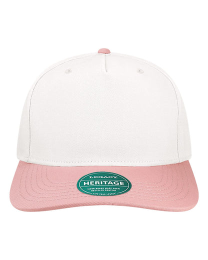 LEGACY Heritage Twill Cap HTA #color_White/ Dusty Rose