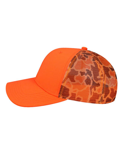 LEGACY Mid-Pro Snapback Trucker Cap MPS #color_Blaze Orange/ Camo