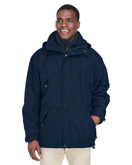 North End Men's 3-in-1 Parka with Dobby Trim 88007