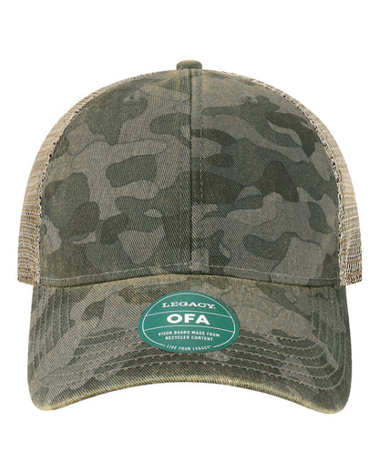 LEGACY Old Favorite Trucker Cap OFA #color_Black Field Camo/ Java