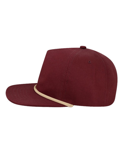LOCALE Unstructured with Rope Cap WILSON #color_Burgundy/ Cream