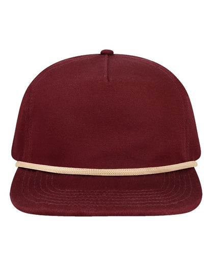LOCALE Unstructured with Rope Cap WILSON #color_Burgundy/ Cream