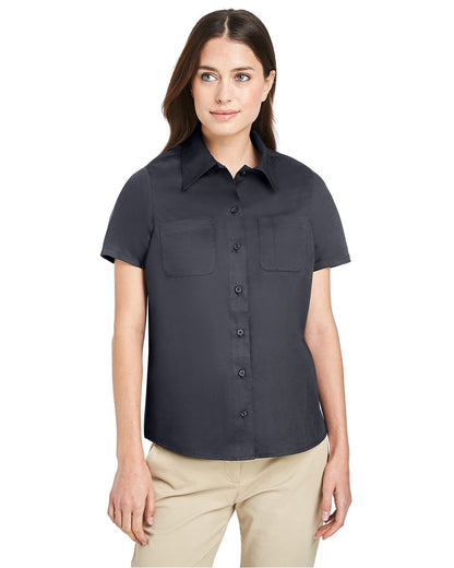 Harriton Women's Advantage IL Short Sleeve Dress Shirt M585W Harriton Women's Advantage IL Short Sleeve Dress Shirt M585W