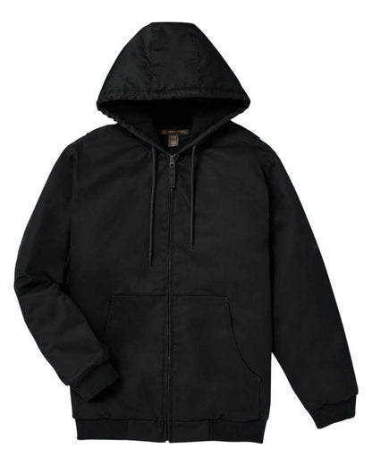 Harriton Unisex ClimaBloc® Heavyweight Hooded Full-Zip Jacket M722 #color_Black