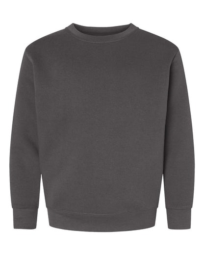 LAT Youth Elevated Fleece Crewneck Sweatshirt 2225 #color_Charcoal