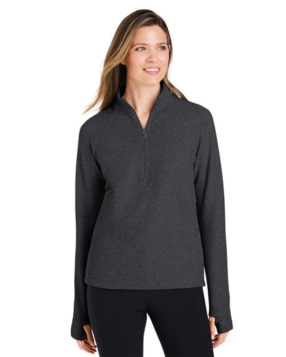 North End Women's Spirit Textured Quarter-Zip Pullover NE725W North End Women&#39;s Spirit Textured Quarter-Zip Pullover NE725W