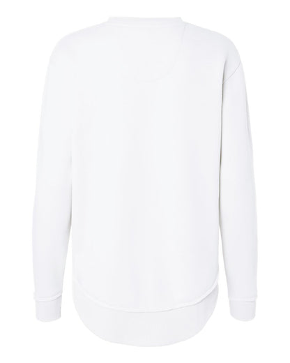 LAT Women's Weekend Fleece Crewneck Sweatshirt 3525 #color_White