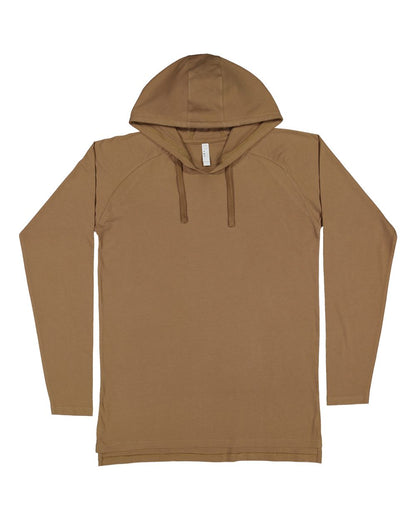 LAT Men's Fine Jersey Hooded Long Sleeve Raglan T-Shirt 6917 #color_Coyote Brown
