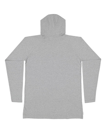 LAT Men's Fine Jersey Hooded Long Sleeve Raglan T-Shirt 6917 #color_Heather