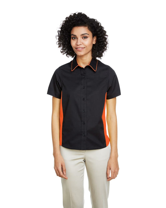Harriton Women's Flash IL Colorblock Shirt M586W