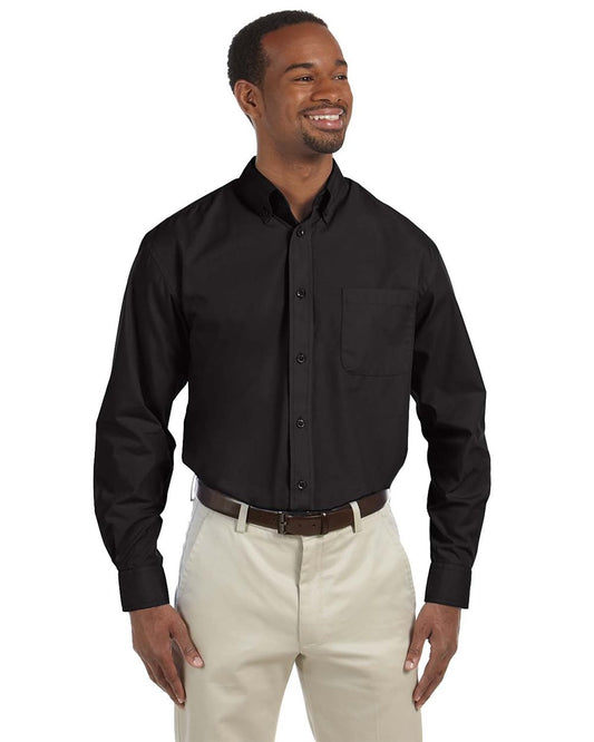 Harriton Men's Essential Poplin M510