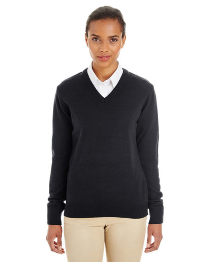 Harriton Women's Pilbloc V-Neck Sweater M420W Harriton Women's Pilbloc V-Neck Sweater M420W