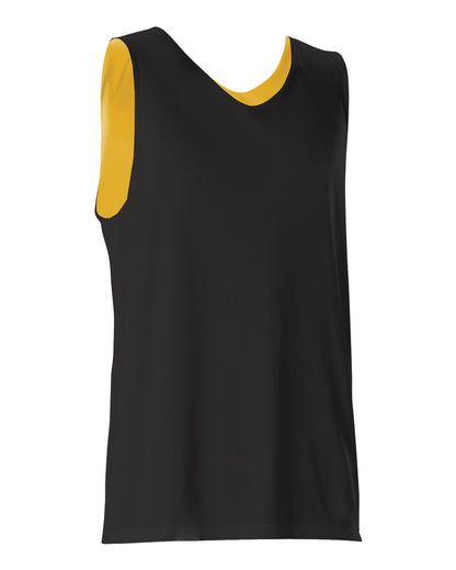 Alleson Athletic Reversible Tank 506CR #color_Black/ Gold