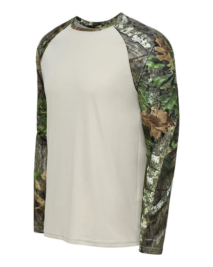 Paragon Men's Jackson Mossy Oak Colorblocked Long Sleeve T-Shirt 236 #color_NWTF Obsession