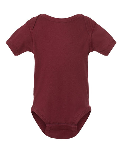 Rabbit Skins Infant Baby Rib Bodysuit 4400 #color_Maroon
