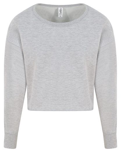 AWDis Women's Cropped Crewneck Sweatshirt JHA035 AWDis Women&#39;s Cropped Crewneck Sweatshirt JHA035