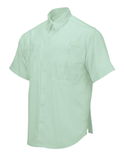 Paragon Men's Hatteras Performance Short Sleeve Fishing Shirt 700 #color_Mint Green