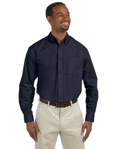 Harriton Men's Tall Essential Poplin M510T Harriton Men's Tall Essential Poplin M510T