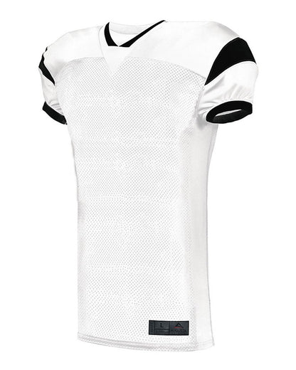 Augusta Sportswear Youth Slant Football Jersey 9583 #color_White/ Black