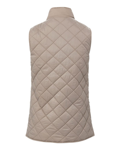 Weatherproof Women's Vintage Diamond Quilted Vest W207359 #color_Driftwood