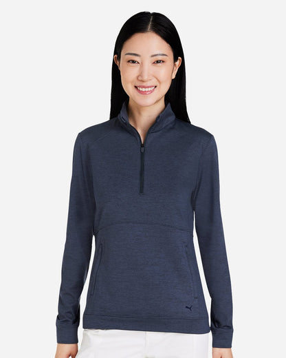 Puma Golf Women's Cloudspun Rockaway Quarter-Zip Pullover 535516 Puma Golf Women's Cloudspun Rockaway Quarter-Zip Pullover 535516