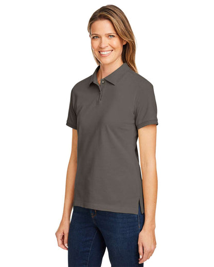 Harriton Women's Cotton Polo M200W #colormdl_Charcoal