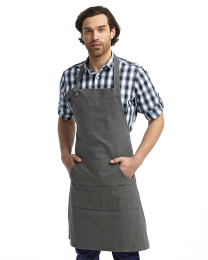 Artisan Collection by Reprime Calibre Heavy Cotton Canvas Pocket Apron RP137 #colormdl_Dark Grey
