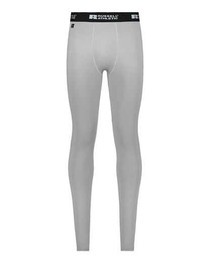 Russell Athletic Unisex CoolCore® Compression Tights R25CPM #color_Grid Iron Silver