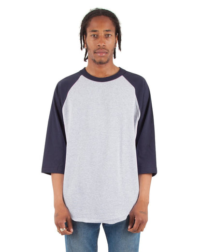 Shaka Wear Unisex Three-Quarter Sleeve Raglan T-Shirt SHRAG Shaka Wear Unisex Three-Quarter Sleeve Raglan T-Shirt SHRAG