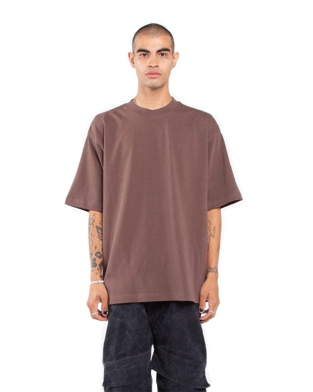 Shaka Wear Men's Garment-Dyed Designer T-Shirt SHGDN
