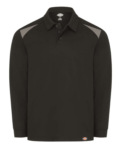 Dickies Team Performance Long Sleeve Shirt LL66 #color_Black/ Smoke