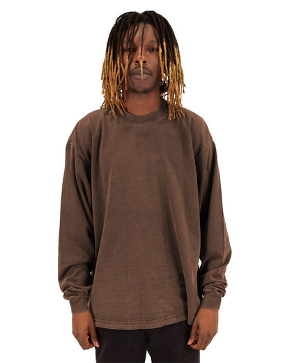 Shaka Wear Men's Garment-Dyed Long Sleeve T-Shirt SHGDLS Shaka Wear Men's Garment-Dyed Long Sleeve T-Shirt SHGDLS