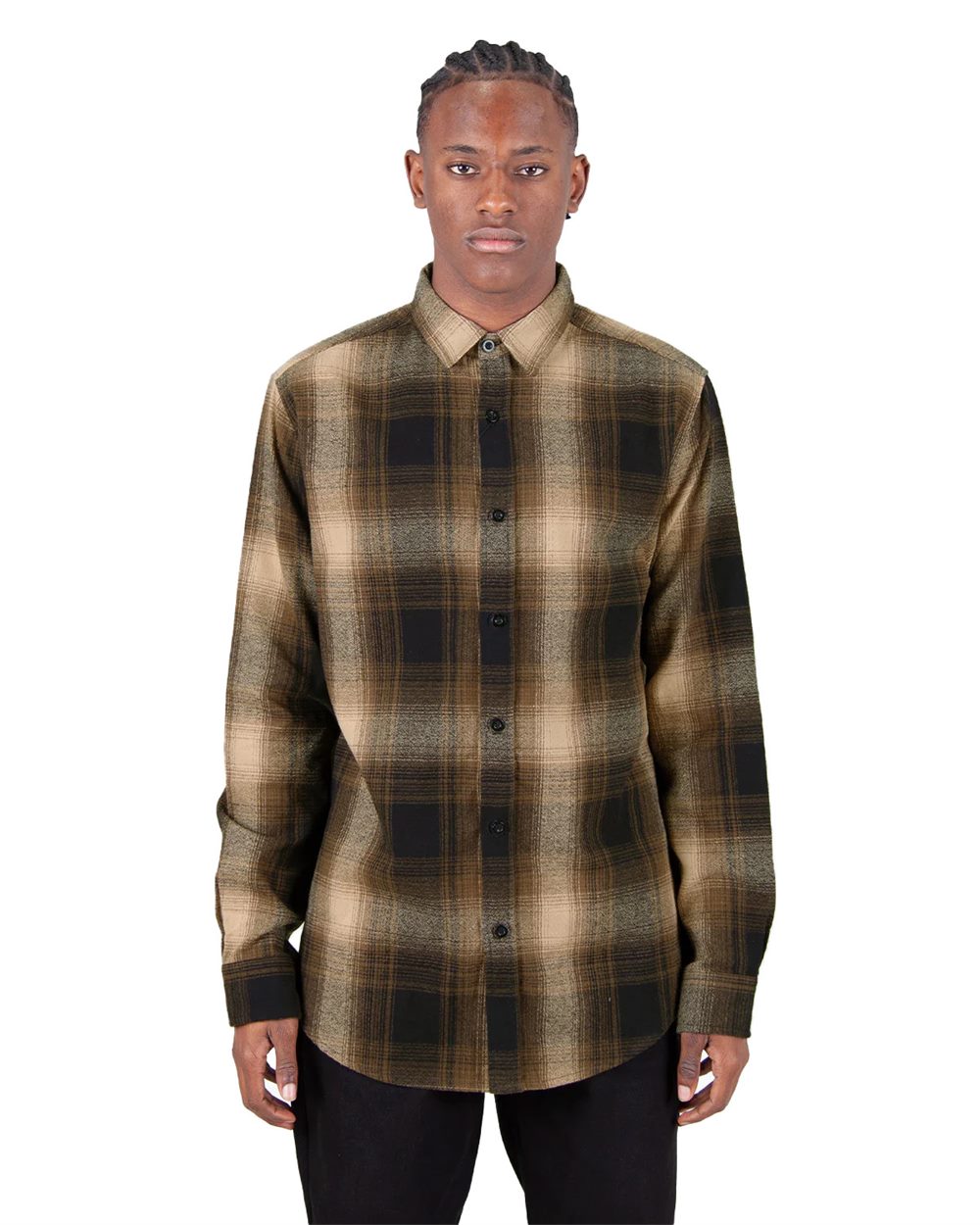 Shaka Wear Men's Plaid Flannel Overshirt SHHFS