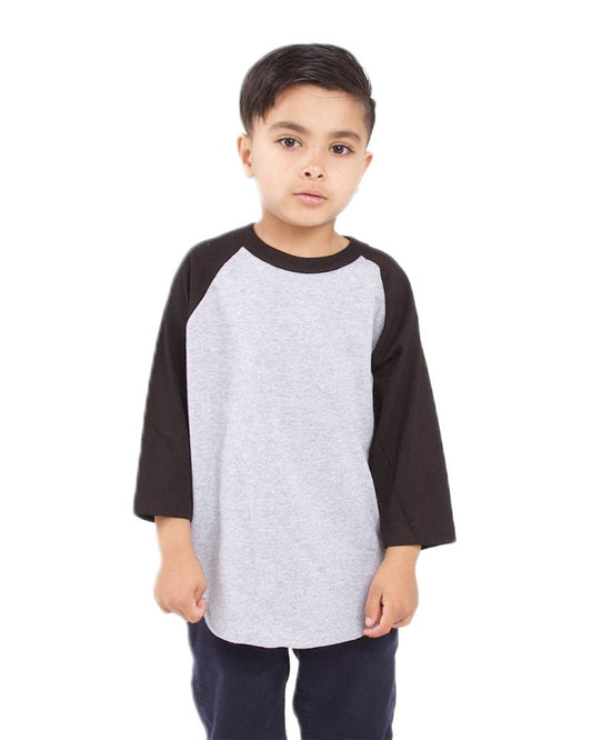 Shaka Wear Youth Three-Quarter Sleeve Raglan SHRAGY
