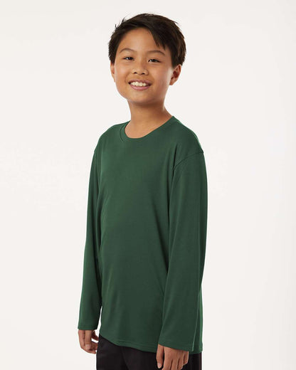 AllPro Youth Pro-Lock Performance Long Sleeve T-Shirt 48400Y #colormdl_Forest Green