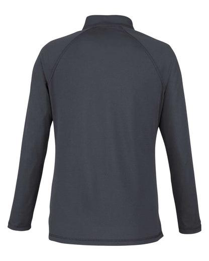 North End Women's Revive Coolcore® Quarter-Zip Pullover NE410W #color_Carbon
