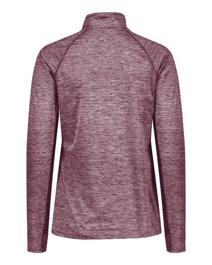 Holloway Women's Electrify CoolCore® Quarter-Zip Pullover 222774 #color_Maroon Heather
