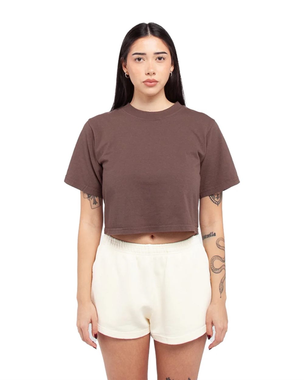 Shaka Wear Women's Garment-Dye Crop T-Shirt SHGDC