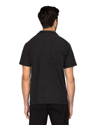 Threadfast Apparel Men's Impact Polo 382PL #colormdl_Black Heather