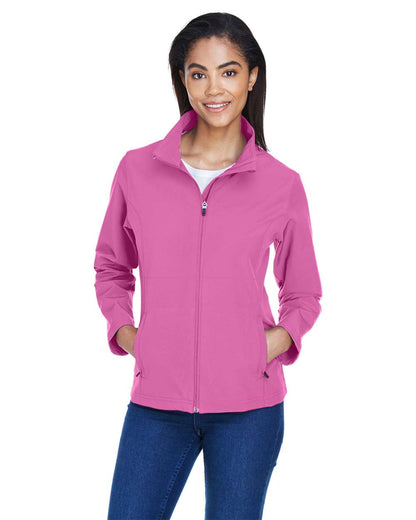 Team 365 Women's Leader Soft Shell Jacket TT80W #colormdl_Sport Charity Pink
