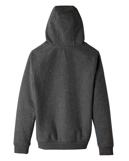 Team 365 Youth Zone HydroSport™ Heavyweight Hooded Sweatshirt TT96Y #color_Dark Grey Heather