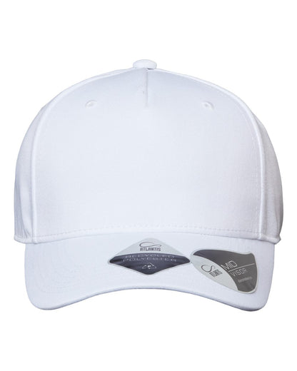 Atlantis Headwear Sustainable Five-Panel Cap FIJI #color_White