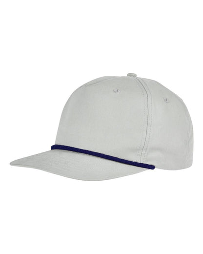 Big Accessories Golf Cap BA671 #color_Light Grey/ Navy