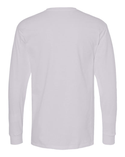 M&O Unisex Gold Soft Touch Long Sleeve T-Shirt 4820 #color_Silver
