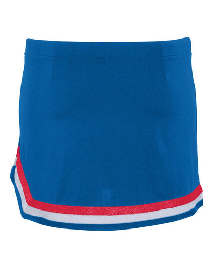 Augusta Sportswear Girls' Pike Skirt 9146 #color_Royal/ Red/ White