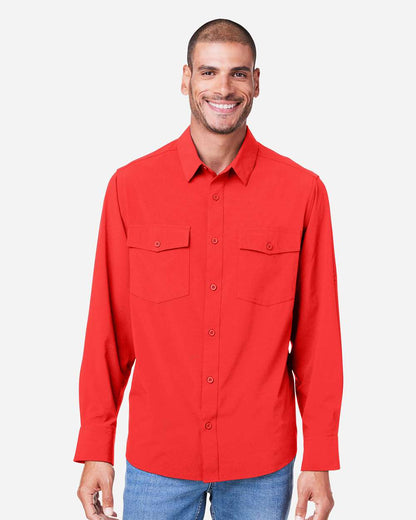 CORE365 Men's Ultra UVP® Marina Shirt CE510L #colormdl_Marina Red