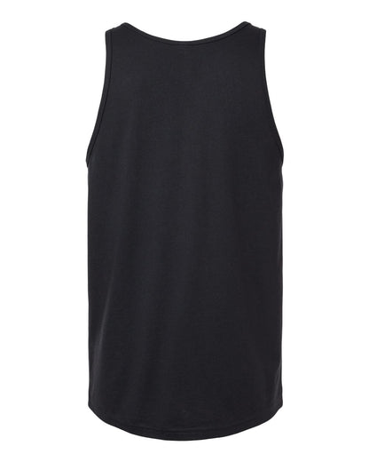 BELLA + CANVAS Heather CVC Tank 3480CVC #color_Solid Black Blend