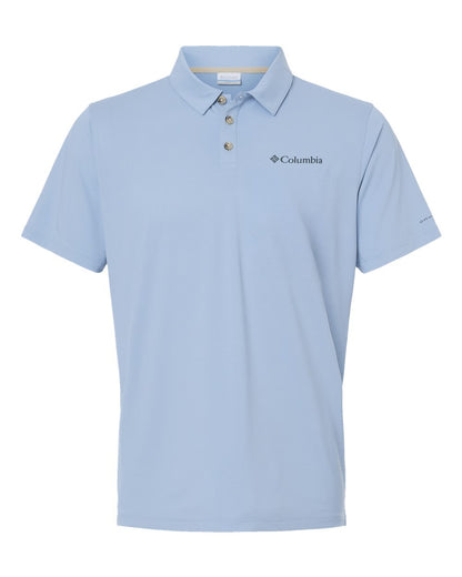 Columbia Men's Tech Trail™ Utility Polo 211856 #color_Ripple Blue